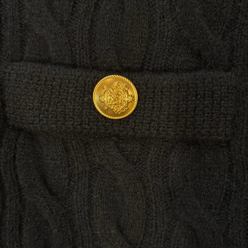 NWT- J. Crew Women's Navy Cable Knit Cardigan (SOLD OUT STYLE) - Picture 4 of 9